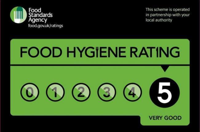 5/5 Hygiene Rating